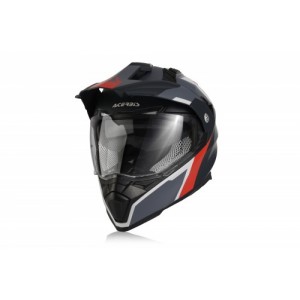 Шлем кроссовый FLIP FS-606 GREY RED